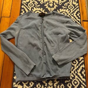Vintage Woolrich Gray Cardigan Sweater Button Front ~Sz S